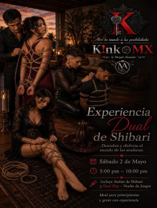 Experiencia Dual de Shibari. Descubre y disfruta el mundo de las ataduras.